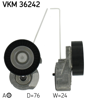 Belt Tensioner, V-ribbed belt - VKM 36242 SKF